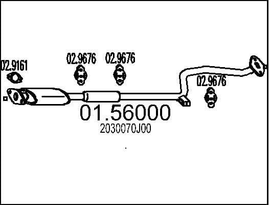 Centre Muffler 01.56000