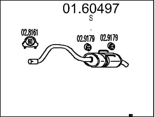 Rear Muffler 01.60497