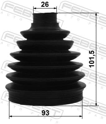 Bellow Kit, drive shaft 1217P-IX35D7 - image 2