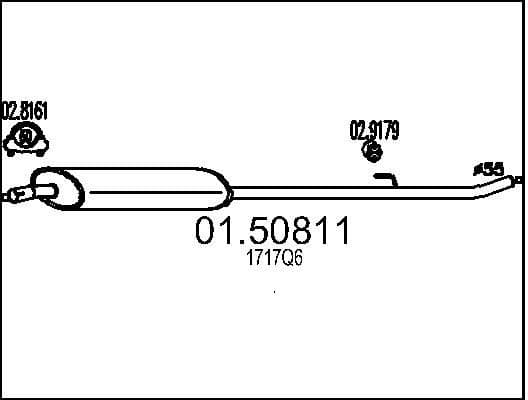 Centre Muffler 01.50811