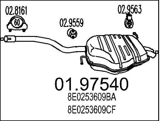 Rear Muffler 01.97540
