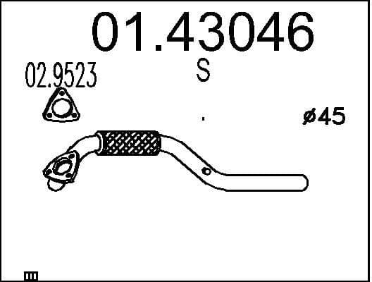 Exhaust Pipe 01.43046