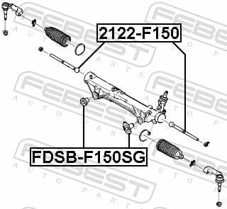 Mounting, steering gear FDSB-F150SG - image 2