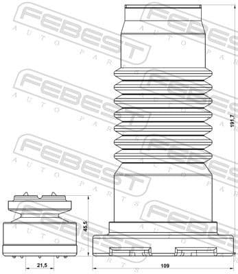 Dust Cover Kit, shock absorber MZSHB-GHF-KIT - image 2