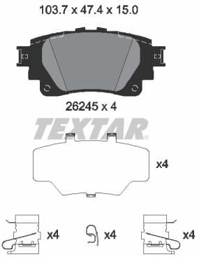 Brake Pad Set, disc brake 2624501