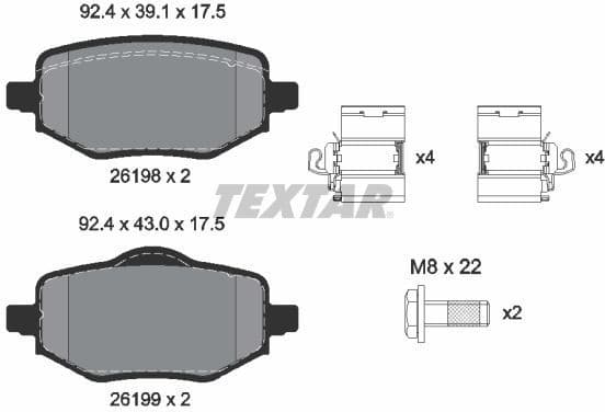 Brake Pad Set, disc brake Q+ 2619801