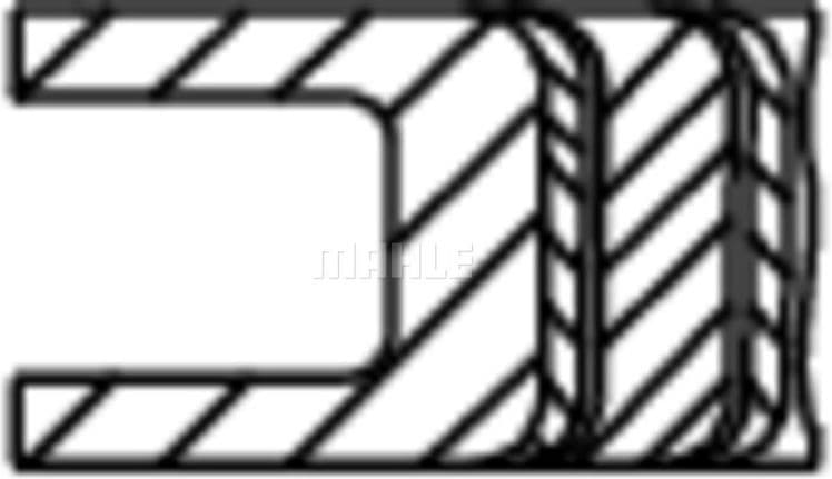Piston Ring Set 031 86 N2 - image 3