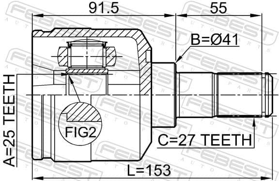 Joint Kit, drive shaft 1211-NF - image 2
