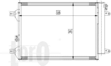 Condenser, air conditioning LORO 053-016-0021 - image 2