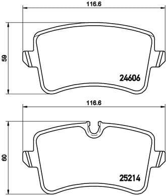 Brake Pad Set, disc brake XTRA LINE P 85 118X