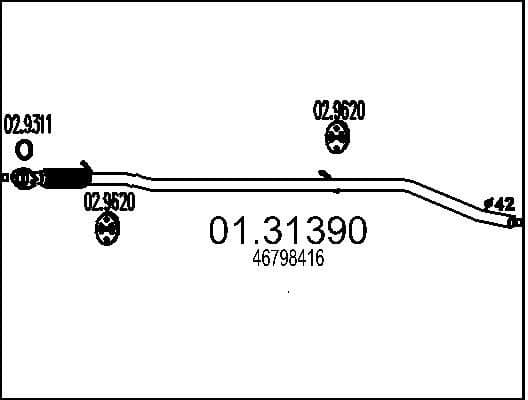 Front Muffler 01.31390