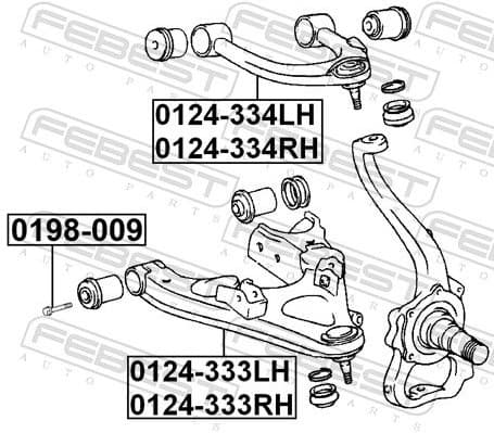 Control/Trailing Arm, wheel suspension 0124-333LH - image 2