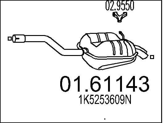 Rear Muffler 01.61143