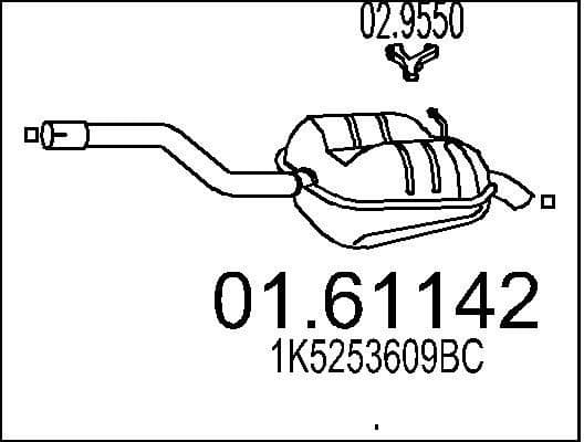 Rear Muffler 01.61142