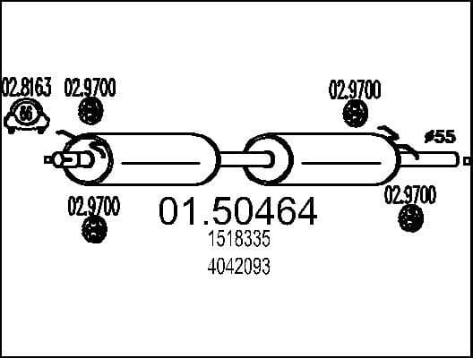 Centre Muffler 01.50464