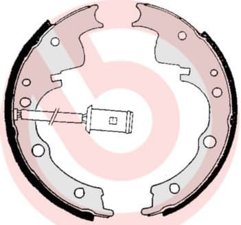 Brake Shoe Set ESSENTIAL LINE S A6 505