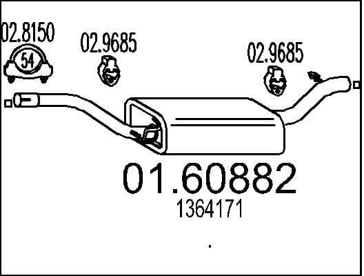 Rear Muffler 01.60882