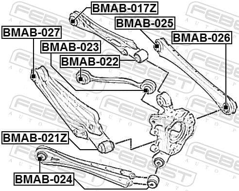 Mounting, control/trailing arm BMAB-027 - image 2