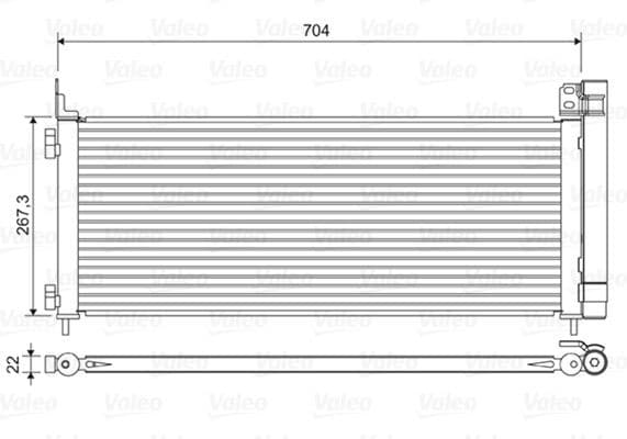 Condenser, air conditioning 822619