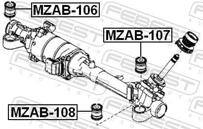 Mounting, steering gear MZAB-108 - image 2