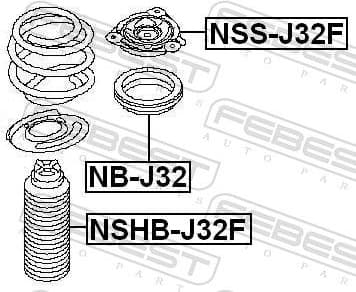 Suspension Strut Support Mount NSS-J32F - image 2