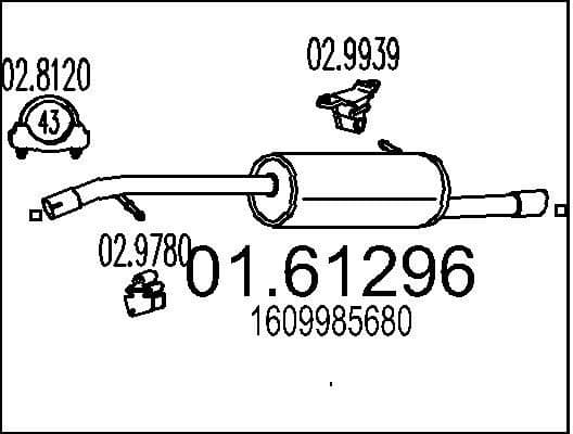 Rear Muffler 01.61296
