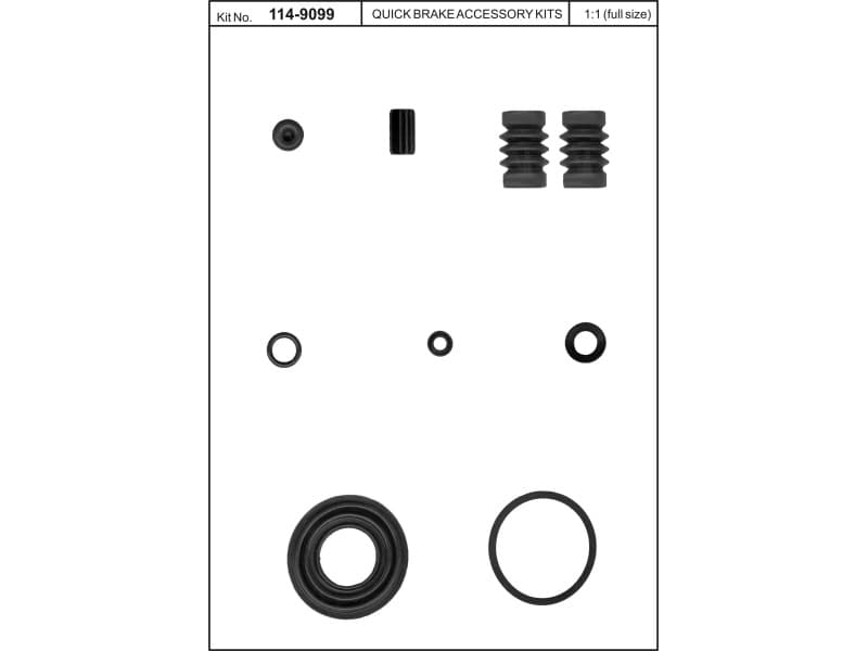 Brake caliper rear repair kit 114-9099