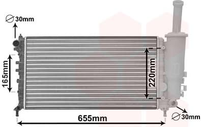 Radiator, engine cooling 17002999