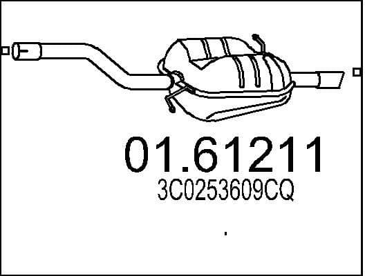 Rear Muffler 01.61211