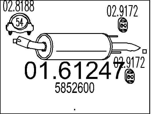 Rear Muffler 01.61247