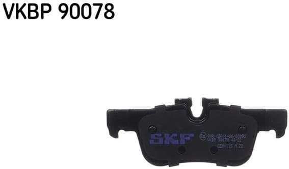 Brake pads rear VKBP 90078