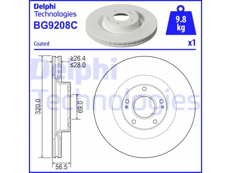 Brake Disc BG9208C