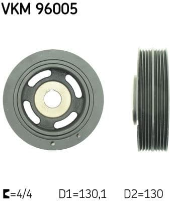 Belt Pulley, crankshaft VKM 96005 - image 2