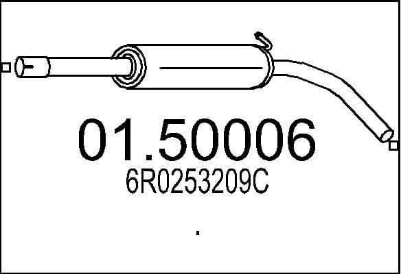 Centre Muffler 01.50006