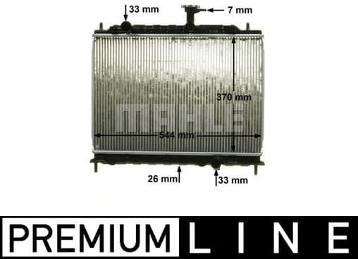 Radiator, engine cooling BEHR *** PREMIUM LINE *** CR 1304 000P