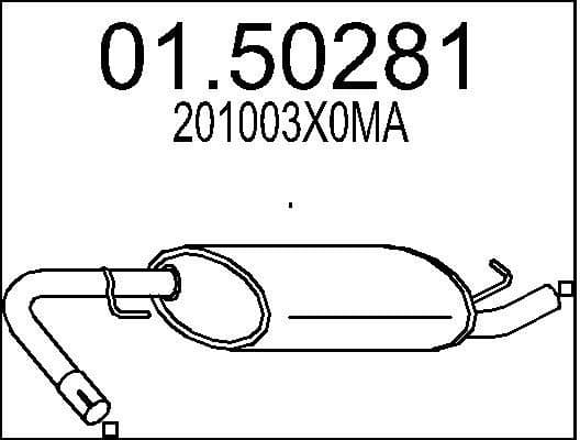 Centre Muffler 01.50281