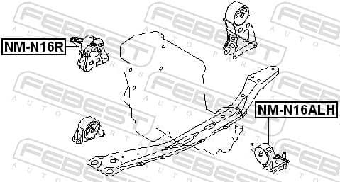 Mounting, engine NM-N16R - image 2
