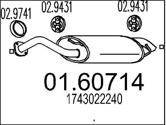 Rear Muffler 01.60714