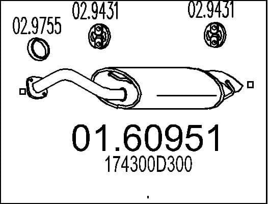 Rear Muffler 01.60951