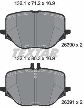 Brake Pad Set, disc brake Q+ 2639001