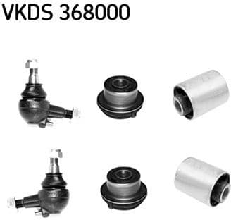 Control/Trailing Arm Kit, wheel suspension VKDS 368000 - image 2