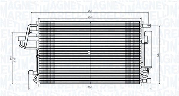 Condenser, air conditioning 350203843000