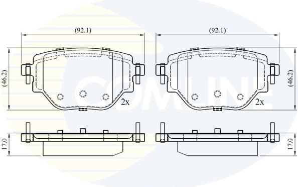 Brake Pad Set, disc brake CBP02775