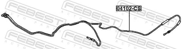 Cable Repair Kit, tailgate lock 04102-CS - image 2