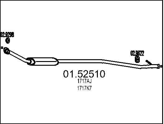 Centre Muffler 01.52510