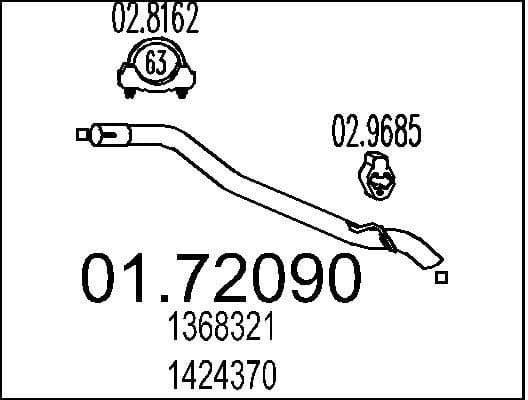 Exhaust Pipe 01.72090