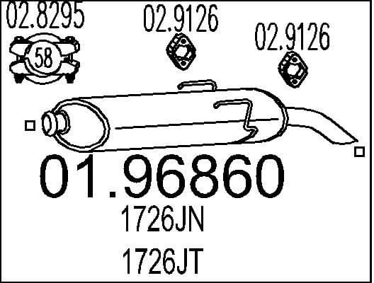 Rear Muffler 01.96860