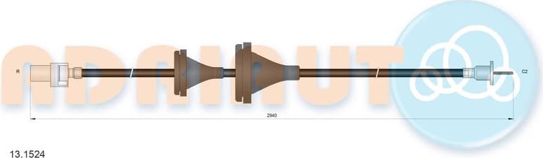 Speedometer Cable 13.1524