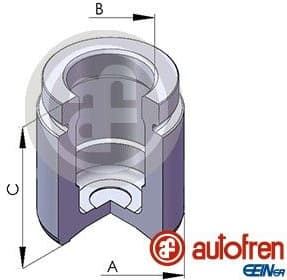 Piston, brake caliper D025689