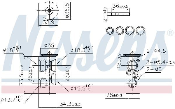 Expansion Valve, air conditioning ** FIRST FIT ** 999443